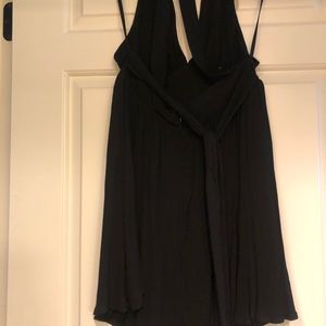 Black halter dress